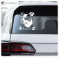 Preview: Bodegero Andaluz Name Autoaufkleber Auto Aufkleber Sticker Pfoten A4308